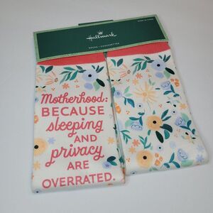 Hallmark Set of 2 Socks, Motherhood...Ivory Floral, NWT
